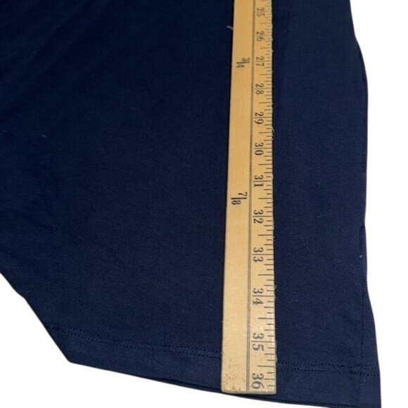 Time And Tru Womens Sleeveless Navy Swing Dress XXL 100% Cotton - Picture 4 of 6